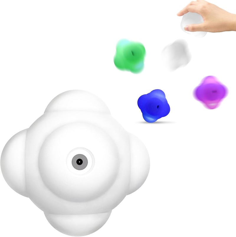 Sywan Smart Reaction Ball, Reflex Ball Hit Different Angles Change Light Color Intelligent Agility Training Light Ball for Hand Eye Coordination Training, Rechargeable, High Elasticity Silicone (1) - Image 1